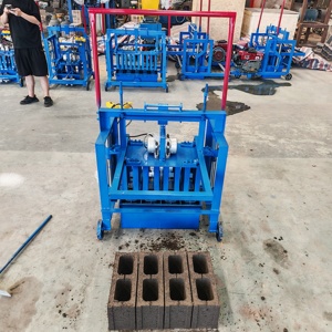 Máquina móvil compacta de empuje directo para fabricar bloques huecos, línea de producción de ladrillos con componentes de motor de núcleo y presión hidráulica - Product Image 4