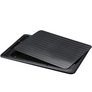 ROYOR Defrosting Tray For Frozen Meat - Large Aluminum Thawing Plate, Dishwasher Safe, Fast & Healthy Thawing Without Microwaves - View #7