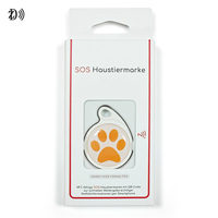 Benutzerdefiniertes Logo und QR-Code-Druck 13,56MHz NTAG215 Epoxy NFC Hundemarke Mini RFID Mitgliedschafts-Tag mit Verpackung