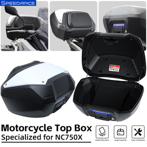 50L Büyük Kapasiteli Arka Bagaj Kutusu, Ağır Hizmet Tipi Bagaj Saklama Kutusu, Honda NC750X DCT Motosiklet için Delme Gerektirmeyen Montaj - Product Image 4
