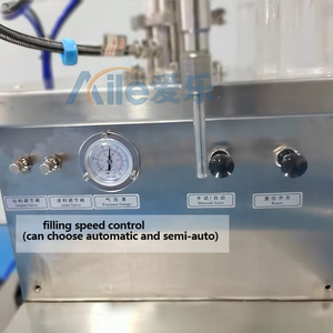 เครื่องบรรจุขวดกึ่งอัตโนมัติแบบใช้ลมสำหรับของเหลวความหนืดสูง เช่น แว็กซ์ผม น้ำมัน น้ำผึ้ง แชมพู เจล สำหรับเครื่องสำอาง - Product Image 5