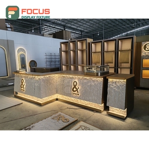 Stylish Coffee Merchandise Display Rack Wood Base Frame Pastry <b>Shelf</b> Area Cafe Merchandise Display Rack - Product Image 4