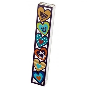 Quà Tặng Judiaca Chống Nước Thiết Kế Bằng Acrylic Mezuzah Trong Suốt Đồ Trang Trí Nhà Hiện Đại Thịnh Vượng - Product Image 4