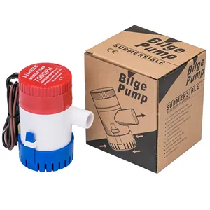 LifeSRC Pompa Air Bilge Submersible 12V, 1100GPH 29Mm untuk Berkemah Di Laut Perahu Memancing Kolam Renang Kecil dan Pengecoran