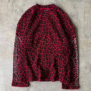 사용자 정의 남자의 100% 면 헤비웨이트 니트 캐주얼 긴 소매 O-넥 티셔츠 통기성 패브릭 인쇄 위장 및 로고 - Product Image 5