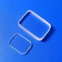 Lámina de Vidrio de Sílice Fundido Circular con Alta Transmitancia UV, Placa de Vidrio Templado Cuadrada o Redonda Personalizada para Semiconductores
