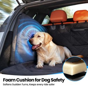 Tapis de <span class=keywords><strong>coffre</strong></span> <span class=keywords><strong>pour</strong></span> chiens/chats, pliable, rembourré, antidérapant, imperméable, en tissu Oxford, durable, lavable en machine, protection de <span class=keywords><strong>coffre</strong></span> - Product Image 3