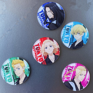 5 styles d'artisanat en plastique, Tokyo Revengers, Manjiro Sano, Draken, Baji <span class=keywords><strong>Keisuke</strong></span>, aimant de réfrigérateur d'anime, autocollant décoratif en acrylique - Product Image 1