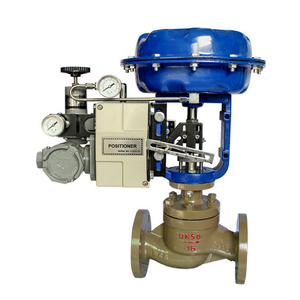 Vanne de régulation modulante COVNA WCB, vanne à diaphragme pneumatique en acier moulé, vanne à globe pneumatique à bride avec positionneur - Product Image 1