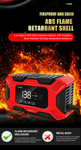 <span class=keywords><strong>Chargeur</strong></span> de <span class=keywords><strong>batterie</strong></span> <span class=keywords><strong>12V</strong></span> professionnel pour voiture, moto, SUV, camion, <span class=keywords><strong>entretien</strong></span> et réparation de <span class=keywords><strong>batterie</strong></span> de véhicule - Product Image 6