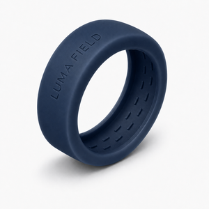 Coque de protection en silicone personnalisée avec logo OEM pour Oura Ring 5/4, Galaxy Ring, RingConn, Ultrahuman Deep Navy, gravure de marque en relief - Product Image 3