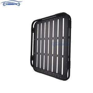 高品質 ブラック アルミ合金製 汎用 SUV ジープ ルーフ ラック バスケット カーゴキャリア 簡単取り付け 車用 ルーフ ラゲッジラック - Product Image 5