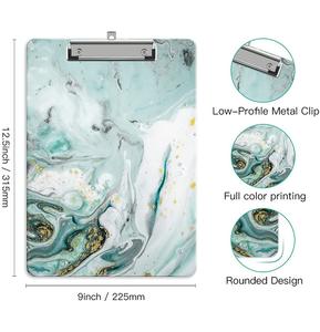 Customizable Creative New A4 Transparent File Clip Board Acrylic and Metal Writing Pad with Plastic Material - Product Image 2