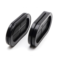 Passe-câble en caoutchouc silicone double face de forme ovale, passe-câble en caoutchouc noir, passe-câble en caoutchouc silicone EPDM
