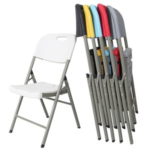 Folding Chair Portable Plastic Chair With Backrest Simple <b>Office</b> Meeting Chair Casual Dining Chair <b>Computer</b> Chair Small Stool - Product Image 1
