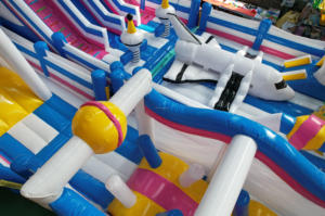 Lâu Đài bơm hơi lâu đài bouncy bơm hơi nhảy nhà <span class=keywords><strong>Bouncer</strong></span> kết hợp trượt thổi lên nhà bị trả lại cho trẻ em người lớn với quạt gió - Product Image 5