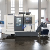 Torno CNC de Cama Inclinada con Eje C de Alta Eficiencia TCK56A para Metal, en Venta, con Sistema de Control Avanzado