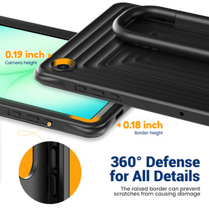 เคสแท็บเล็ตแบบแข็งแรงทนทานสำหรับ <span class=keywords><strong>iPad</strong></span> 10th 11th Air <span class=keywords><strong>Pro</strong></span> <span class=keywords><strong>Samsung</strong></span> A9 Plus พร้อมขาตั้ง สายสะพายไหล่ กันกระแทก OEM ODM - Product Image 3