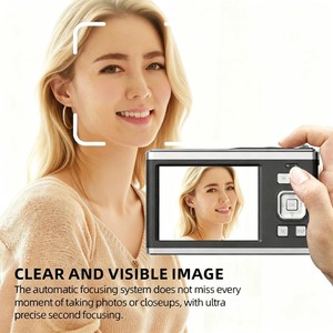 4K 50MP 10X Optical Zoom <strong>Camera</strong> with Full <strong>HD</strong> Video Recorder Selfie Dual Screens WiFi for Vlogging Sports Traveling Home Videos - Product Image 2