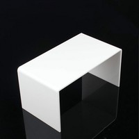 Présentoir en verre acrylique organique, pliable en U, épaisseur 3 mm, finition brillante, assemblage facile, pour chaussures et figurines