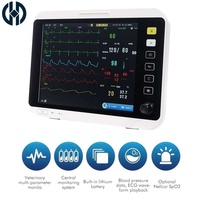 Hochauflösender TFT-LCD Veterinärmonitor Mehrsprachiger Sprachalarm Tierchirurgie Vitalzeichen-Überwachungsgerät