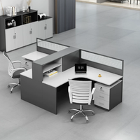 Nouvelle cloison de bureau simple et moderne pour poste de travail, mobilier de bureau avec ensemble chaise, panneau style bois pour chambre à coucher