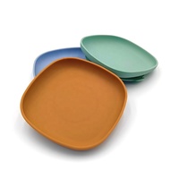 Assiette à dîner divisée pour bébé sans BPA pour enfants Assiettes portables antidérapantes pour enfants Assiettes en silicone pour bébé
