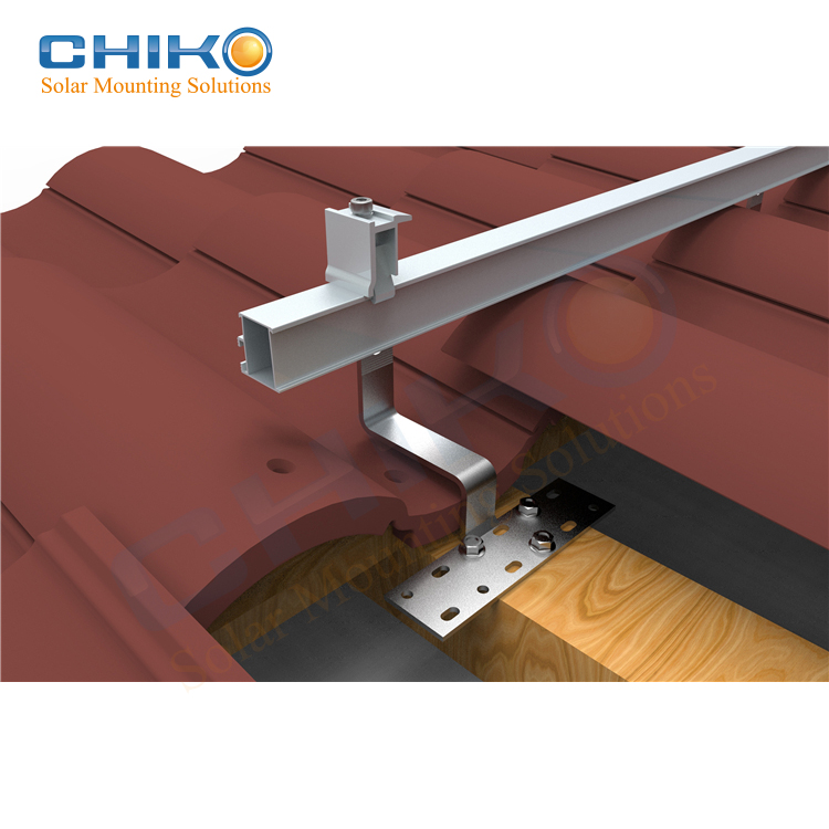 Китайский поставщик, крюк для крыши на солнечной батарее, регулируемая система крепления на солнечной батарее, регулируемый кронштейн на солнечной батарее