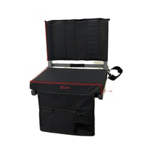 Siège de stade en gros avec coussin épais de 8 cm, tissu Oxford 600D, cadre en acier, chaise pliante pour gradins, capacité 120 kg, pour sports de plein air