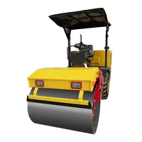 Rouleau compresseur vibratoire QIYUN de 3,5 tonnes, rouleau compresseur à tambour unique, machine de compactage vibratoire hydraulique pour le compactage de l'asphalte et du sol