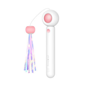 Shengfeng Retractable <b>Cat</b> Teaser Stick <b>Cat</b> Interactive Toy Feather Toy with Replaceable Head <b>Cat</b> Toy - Product Image 1