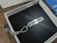 Kalung Liontin Mata Baja Tahan Karat Buatan Tangan Tahan Air Hipoalergenik Anti Kusam Hadiah Bermakna untuknya Rantai 60cm