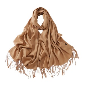 Pañuelo de cuello de otoño/invierno estilo europeo americano, de color liso, de cachemira, versátil, cálido, bufanda larga, calentador de cuello individual - Product Image 2