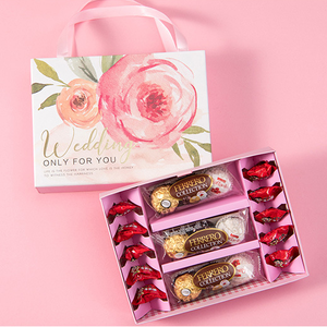 Vente en gros d'usine emballage de boîtes-cadeaux love valentines boîtes à motifs roses roses - Product Image 4