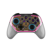 Control de Juego GAMINJA Pro Lite OLED, Joystick Inalámbrico BT RGB con Programación de Macros y Función de Activación para Juegos de PC
