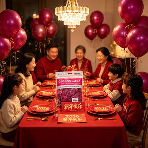 Globos de Látex Metálicos Color Fucsia de 30cm, 50 Unidades, para Fiestas y Decoraciones de Cumpleaños - Product Image 3