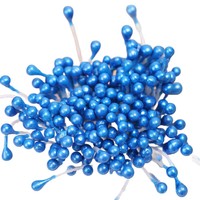 Vente en gros Mini fleur étamine pistil double tête fleur artificielle mate étamine pour la fabrication de fleurs décoration de scrapbooking
