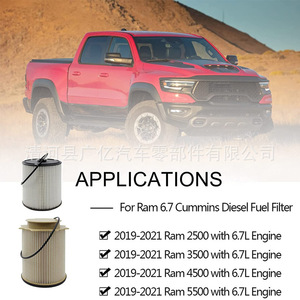 ไส้กรองน้ำมันเชื้อเพลิงดีเซล Mo291 สำหรับ Dodge Ram Cummins Diesel 68157291AA 68436631AA - Product Image 2