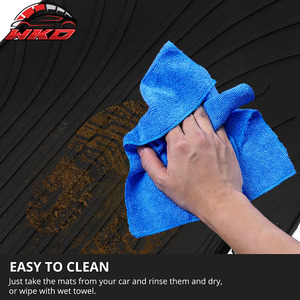 Alfombrillas de látex para coche Honda CR-V 2012-2016, alfombras para todo tipo de clima, color negro, 3 piezas, estilo IKON, impermeables - Product Image 4