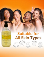 Gel douche corporel blanchissant personnalisé de 500 ml à base de vitamines C et E à base de plantes avec essence végétale pour un teint uniforme, soin du corps