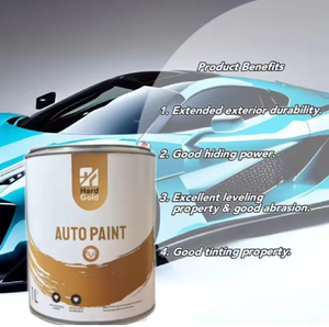 <span class=keywords><strong>Peinture</strong></span> automobile noire brillante 2K en acrylique écologique, deux composants, haute brillance, revêtement liquide en spray noir pur pour la rénovation de la carrosserie - Product Image 4