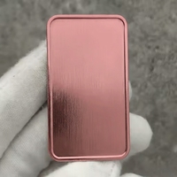 Pièce de monnaie rectangulaire universelle plaquée argent vierge avec impression UV, cadeau exquis personnalisable pour la production