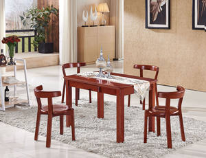 Chêne T289S + C380 Table à manger et chaise bureau rectangulaire avec tiroir finition expresso <span class=keywords><strong>Dinette</strong></span> pour bureau à domicile cuisine salon - Product Image 2