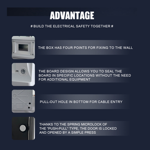 Hộp điện ZCEBOX thiết kế mới, chống bụi, lắp đặt ngoài trời, hộp phân phối điện - Product Image 2