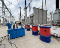 Transformador de excitación eléctrico horizontal sumergido en aceite, unidad de excitación elevadora dedicada, 300 kVA, alta precisión 1%
