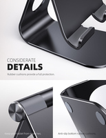 Support de tablette universel Lamicall S1X, support de téléphone portable réglable multi-angles, support robuste en alliage d'aluminium, support de tablette de 4,7 à 13 pouces