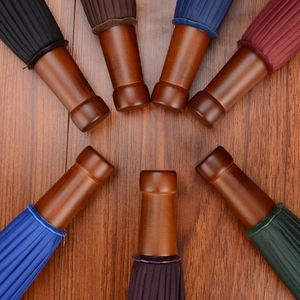 Paraguas de golf antiviento de fibra de vidrio con mango largo de madera de 16 varillas, apertura automática, logotipo con impresión UV y protección para viajes - Product Image 2