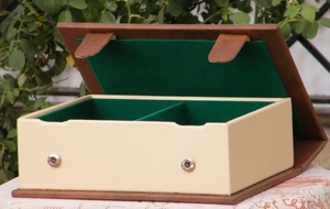 Tùy chỉnh thiết kế chất lượng cao màu nâu bằng gỗ cờ vua đặt Vua Kích thước 4 inch Hội Đồng Quản trị trò chơi miếng hộp lưu trữ - Product Image 2