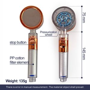 Turbo clair <span class=keywords><strong>pommeau</strong></span> de <span class=keywords><strong>douche</strong></span> à main filtre haute pression 360 rotation ABS économiseur <span class=keywords><strong>d</strong></span>'<span class=keywords><strong>eau</strong></span> pour salle de bain - Product Image 3