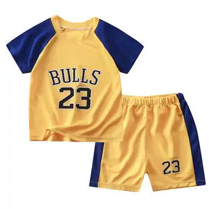 2021 new children sports set little boy sports edition basketball suit set sports track suit for men